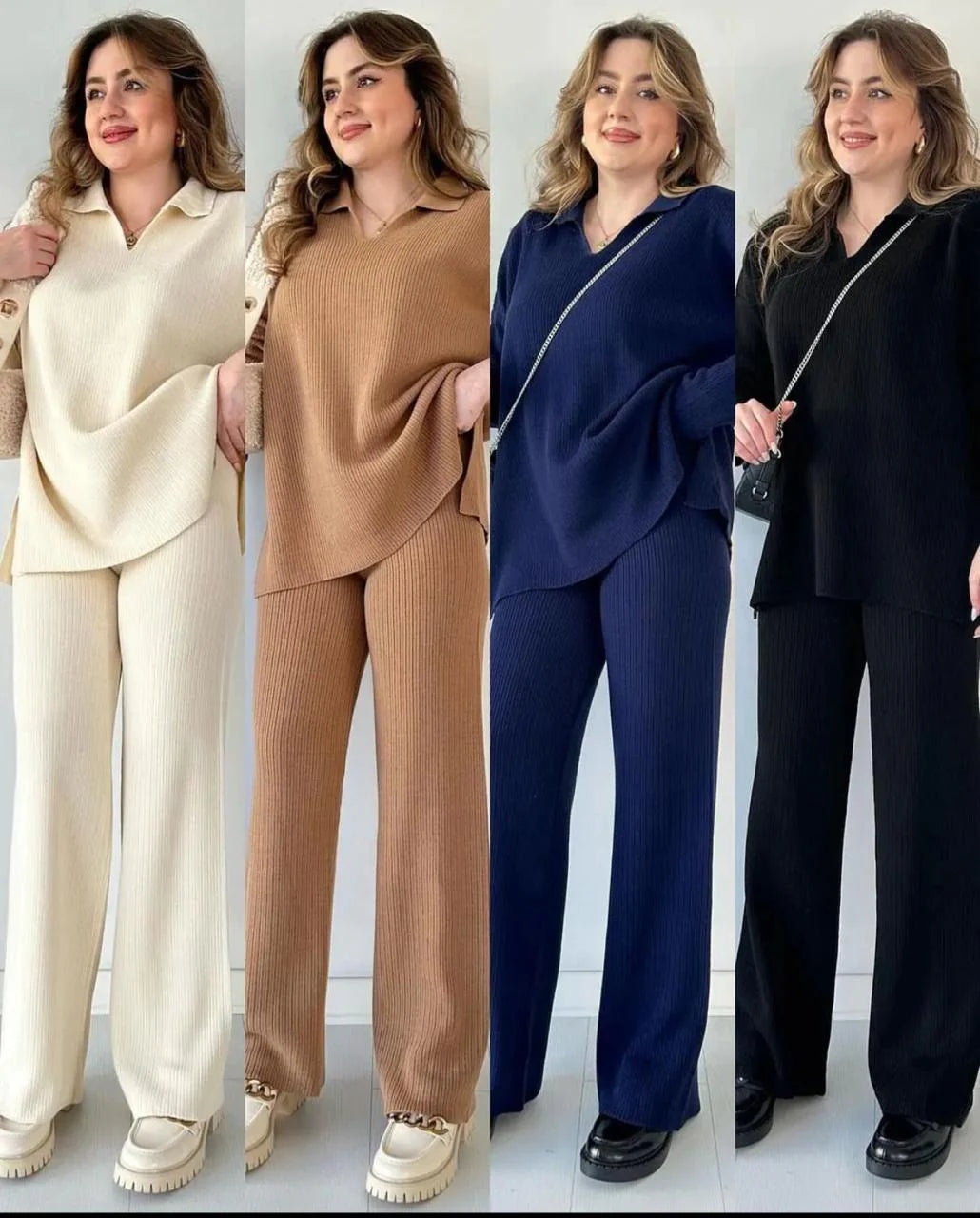 Glow Vixen™ CORIA - Casual knitted two-piece set