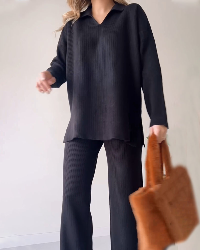 Glow Vixen™ CORIA - Casual knitted two-piece set